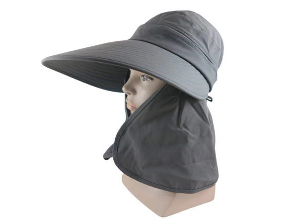 全面防護系列之(抗UV)防曬掀蓋式-工作帽-鐵灰
