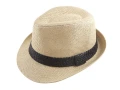 男帽女帽 流行鱷魚皮緞帶設計草帽-紳士帽
