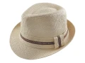 男帽女帽 (流行咖啡點點摺景設計草帽)