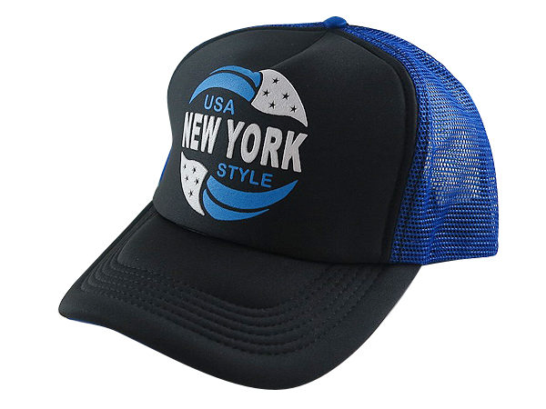 【New York Style】男女皆可‧潮流配色『丹寧風』網帽.棒球帽.板帽/街舞風格