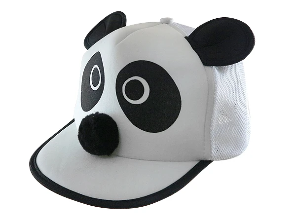 圓仔熊貓球帽-(50~56cm)球網帽-男女款