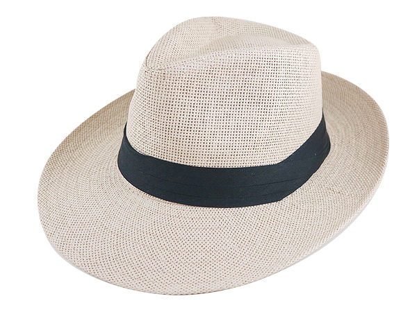 金城武同款通用型限定限定/ 流行(黑色摺頸布 3.5cm)寬邊(7.5cm)加大帽沿翹尾紳士帽