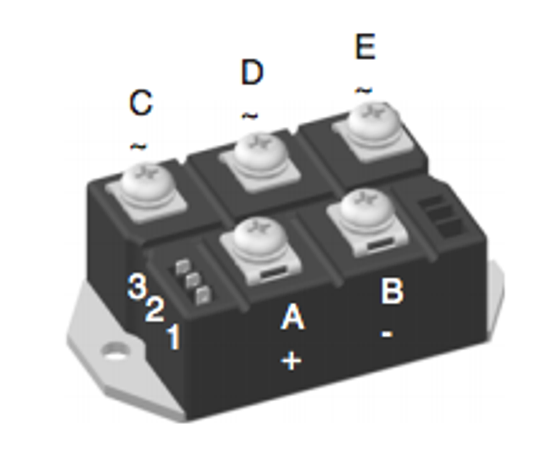 VVZ110-12IO7, 橋式整流器, 三相