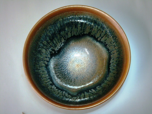 宇宙油滴天目茶碗「星雲彩虹」