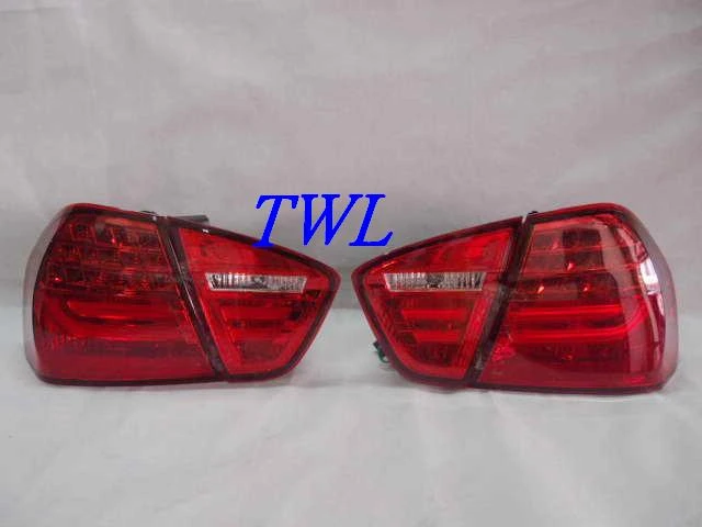 BMW E90 06-08年全紅晶鑽光柱LED尾燈