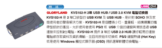 KVS102-H USB 2.0 KVM