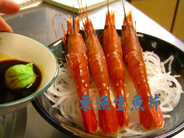 東漁生魚片-牡丹蝦