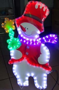 LED聖誕雪人+星星 LED聖誕燈 聖誕佈置 聖誕