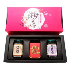 【甲仙農會】有機梅宴芳禮盒-(有機梅精+紫蘇梅+Q梅)