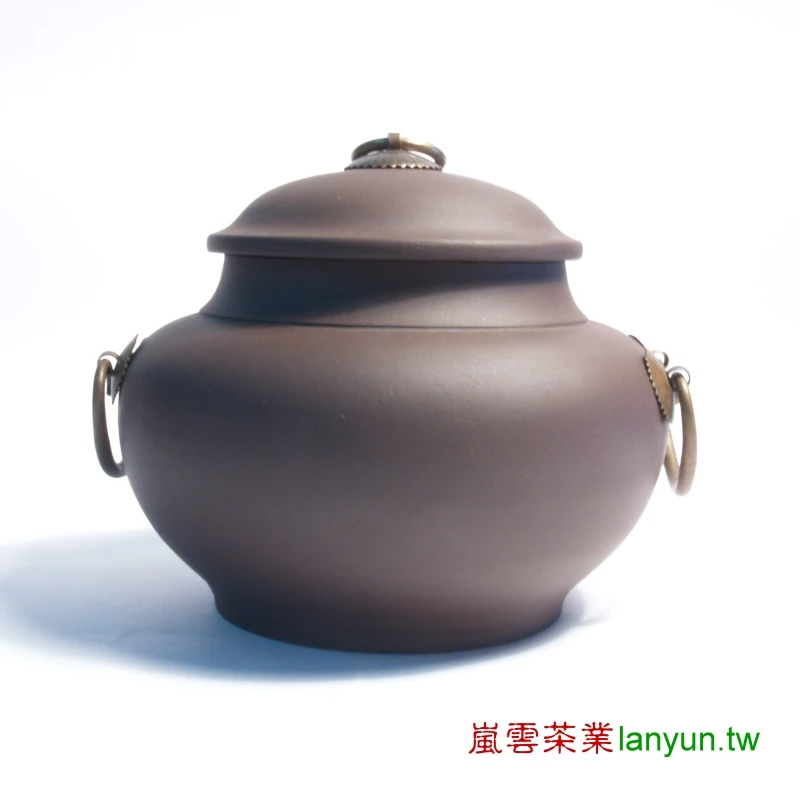銅釦紫砂茶倉-1斤