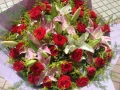 竹圍花店的浪漫玫瑰花束