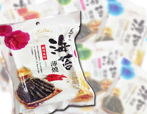豐富的麻辣蕎麥粒,搭配海苔超對味