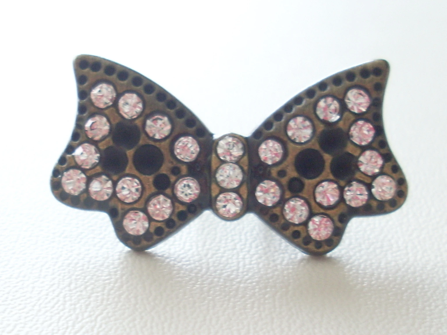 鑲鑽蝴蝶結裝飾飾扣