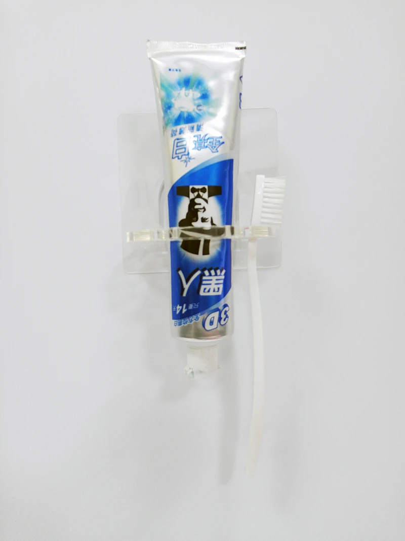 透明系-牙刷牙膏架