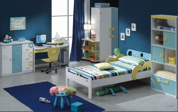 藍色小花單人房間組．3.5&apos;標準單人床，收納．陪睡皆可！