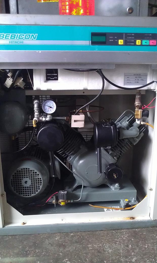 日本日立無油皮帶式 , 靜音空壓機