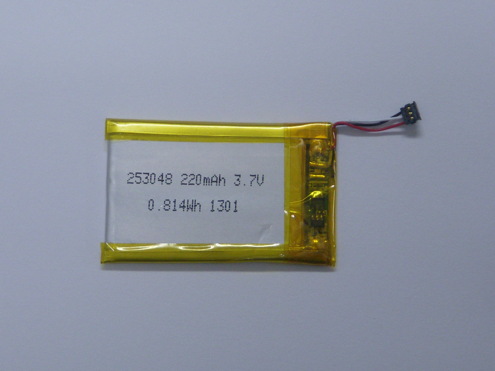 3.7V 220mAh超薄鋰電池