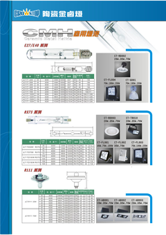 CDM-泛光燈,軌道燈,崁燈,筒燈,工廠燈,路燈等燈具燈泡及電子式安定器