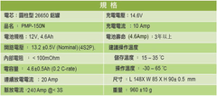 規格表