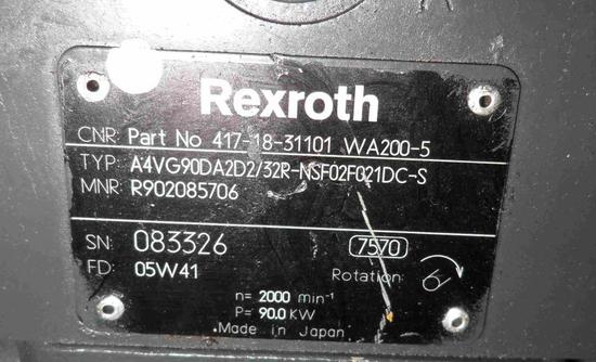 西德內田Rexroth 油壓幫浦A4VG