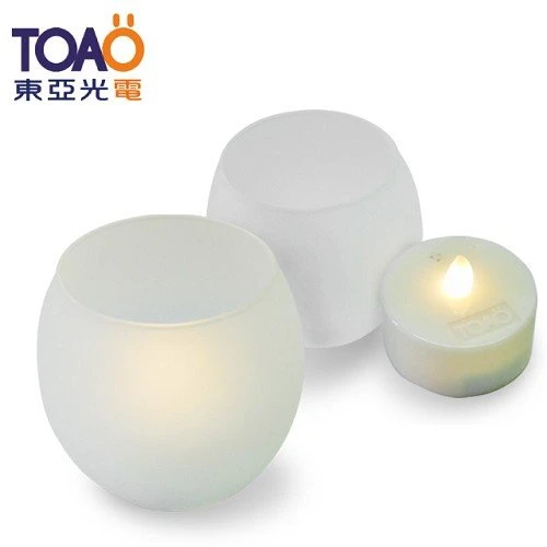 TOAO東亞光電的LED聲控蠟燭燈既安全又浪漫，此款LED情境蠟燭燈擬真蠟燭燈設計，不耗電，是您告白的好幫手
