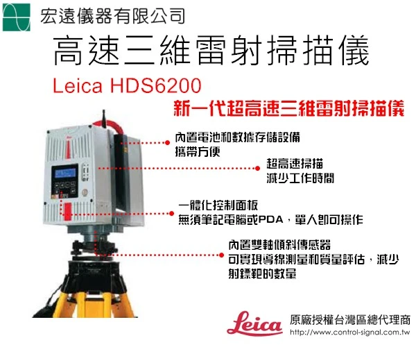 高速雷射掃描儀LeicaHDS6200