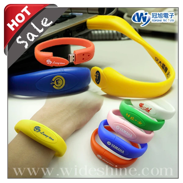 USB矽膠手環隨身碟可客製化壓印或印刷最佳廣告贈品