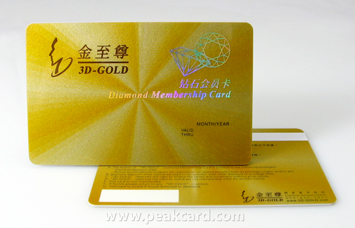 金底加四色燙金卡