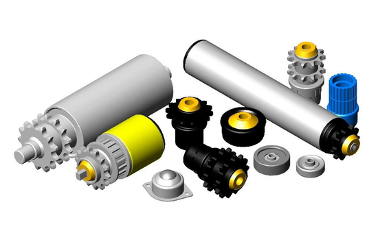 輸送滾筒滾輪及相關傳動零組件