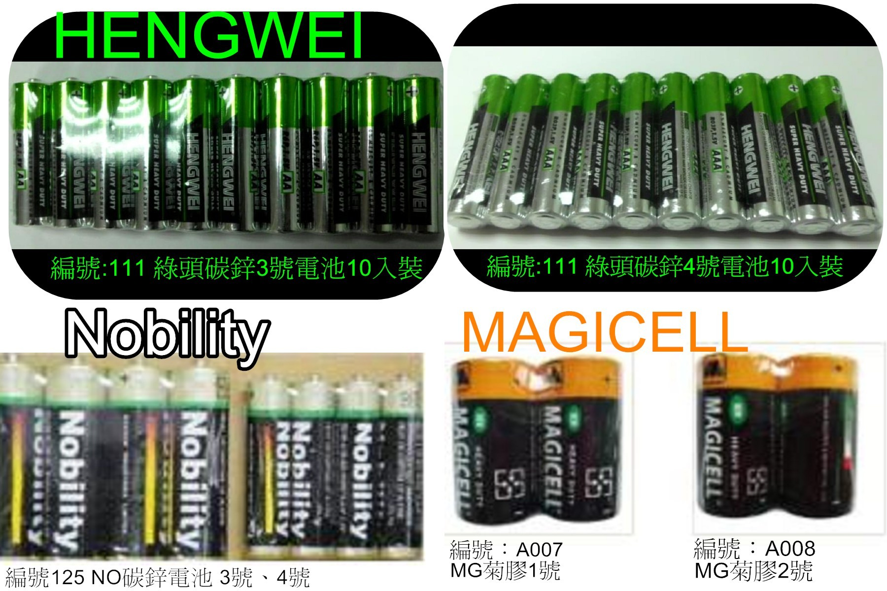 編號:111-HENGWEI_125-Nobility A007_008-MAGICELL電池