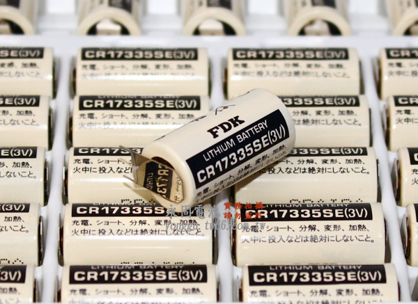 日本原裝 FDK CR17335SE 3V一次鋰電池 新竹永固電池03-5252626