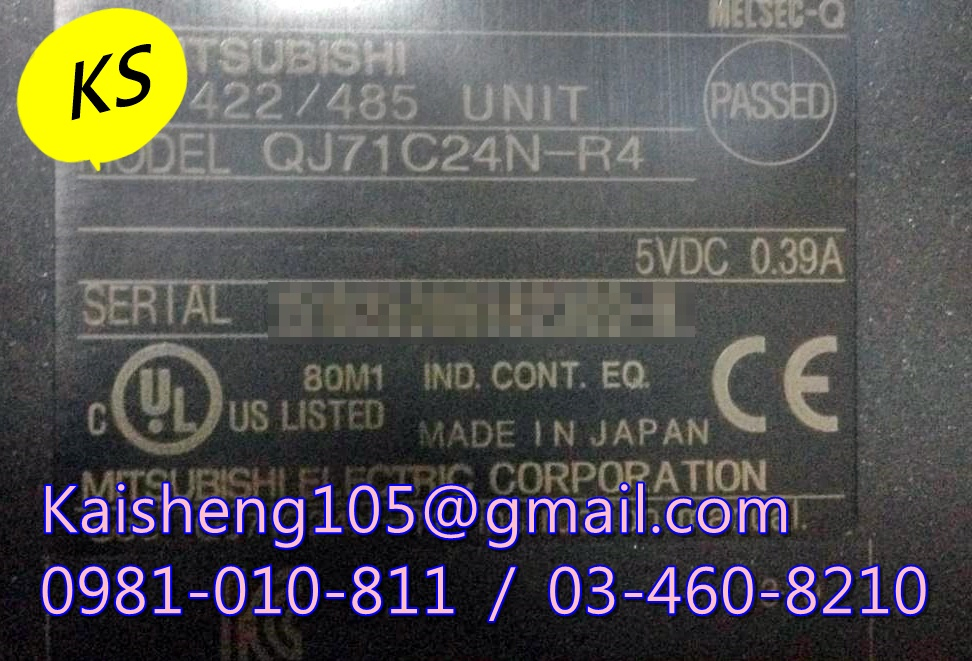 【KS】三菱MITSUBISHI模組PLC：QJ71C24N-R4【現貨+預購】