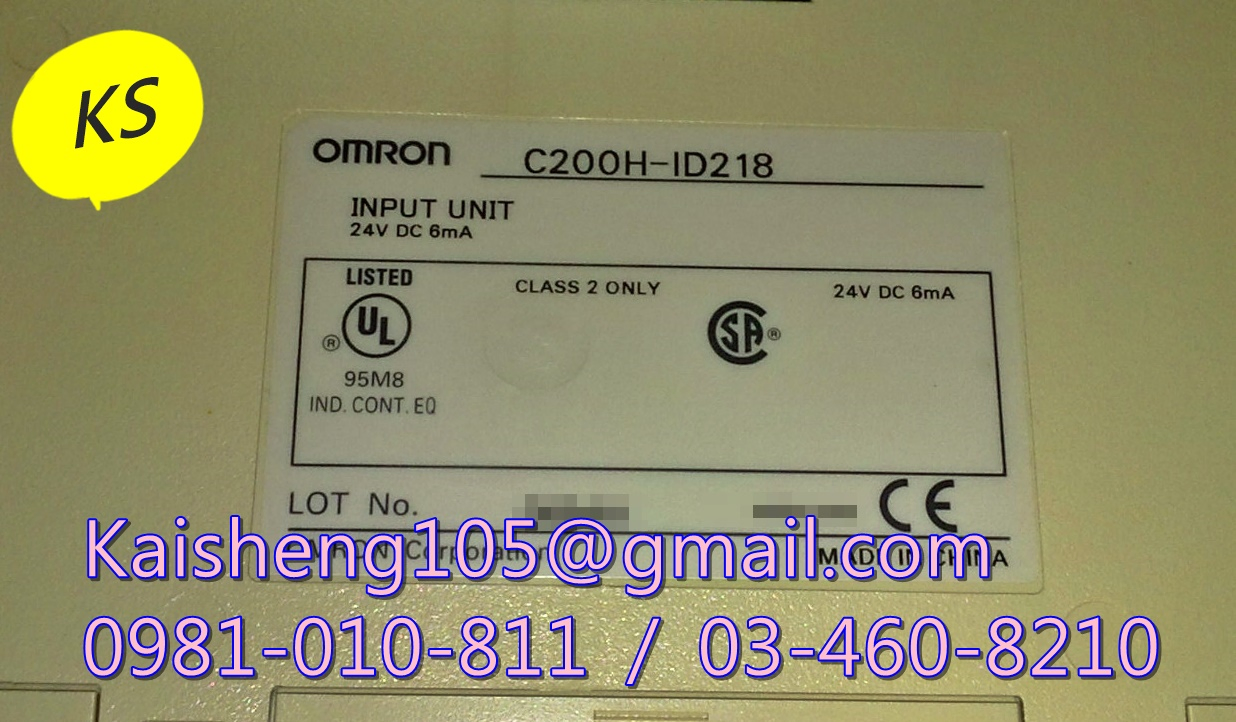 OMRON模組PLC:C200H-ID218