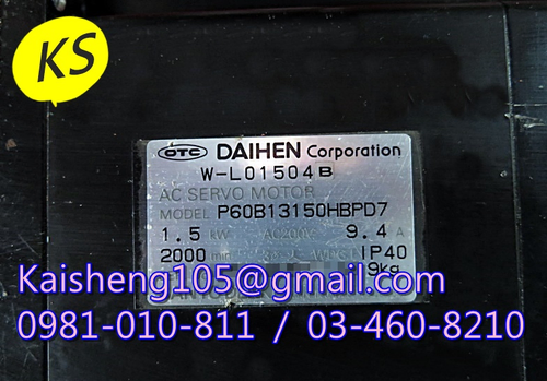 【KS】山洋SANYO DENKI馬達: P60B1315HBPD7(W-L01504B)【現貨+預購】