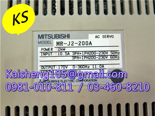 【KS】三菱MITSUBISHI驅動器:MR-J2-200A 【現貨+預購】