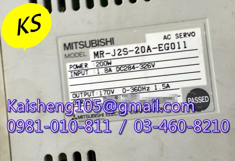 【KS】三菱MITSUBISHI驅動器：MR-J2S-20A-EG011 【現貨+預購】