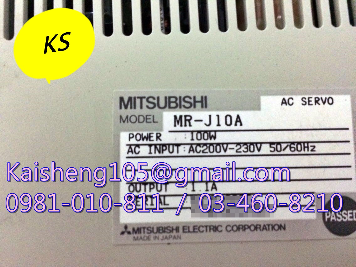 【KS】三菱MITSUBISHI驅動器：MR-J10A 【現貨+預購】
