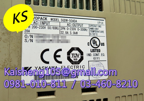 【KS】安川YASKAWA驅動器:SGDM-50ADA 【現貨+預購】