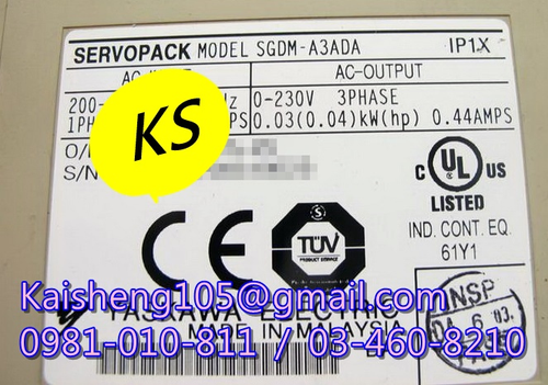 【KS】安川YASKAWA驅動器:SGDM-A3ADA【現貨+預購】