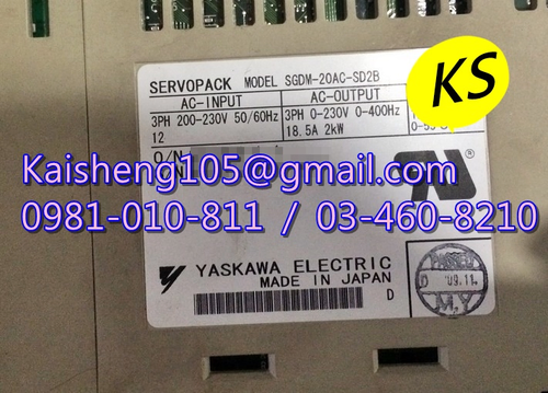 【KS】安川YASKAWA驅動器:SGDM-20AC-SD2B【現貨+預購】