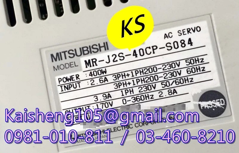 【KS】三菱MITSUBISHI驅動器：MR-J2S-40CP-S084【現貨+預購】