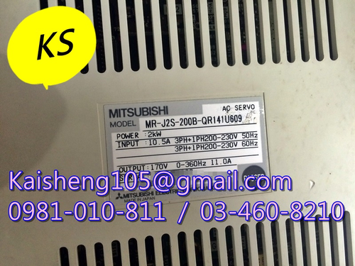 【KS】三菱MITSUBISHI驅動器:MR-J2S-200B-QR141U609【現貨+預購】