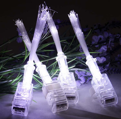 LED 光纖戒指燈.可彩色混色包裝.單一色包裝.含鈕扣電池