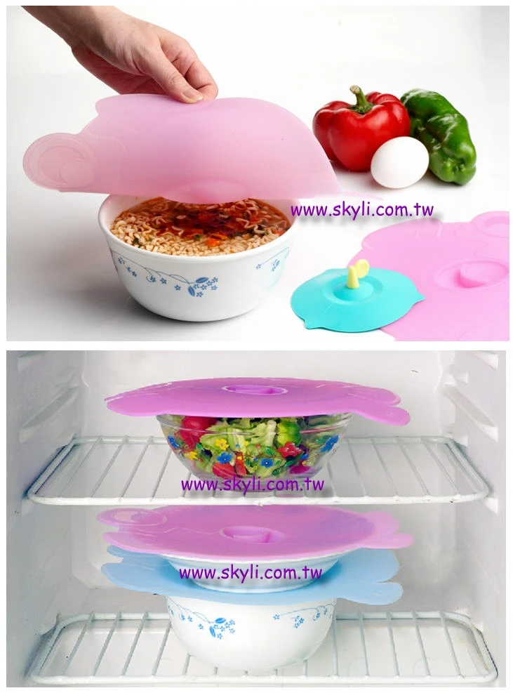Silicone dishes cover