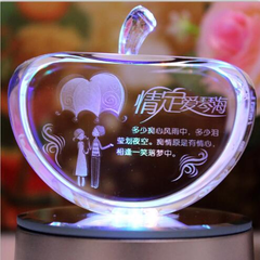 水晶雙面蘋果