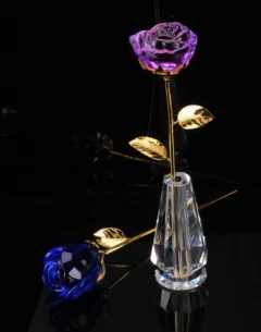 水晶玫瑰花