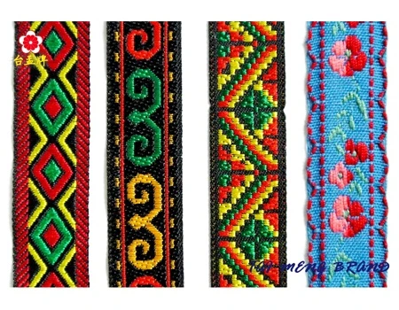 台孟牌-提花織帶,編織織帶,刺繡織帶