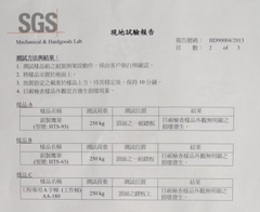 SGS測試報告