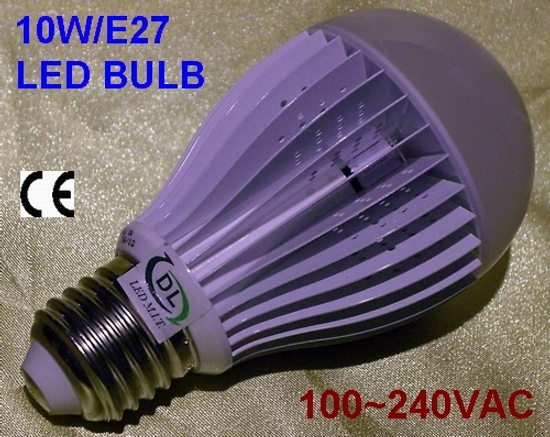 LED燈泡E27_10W取代100W鎢絲燈泡
