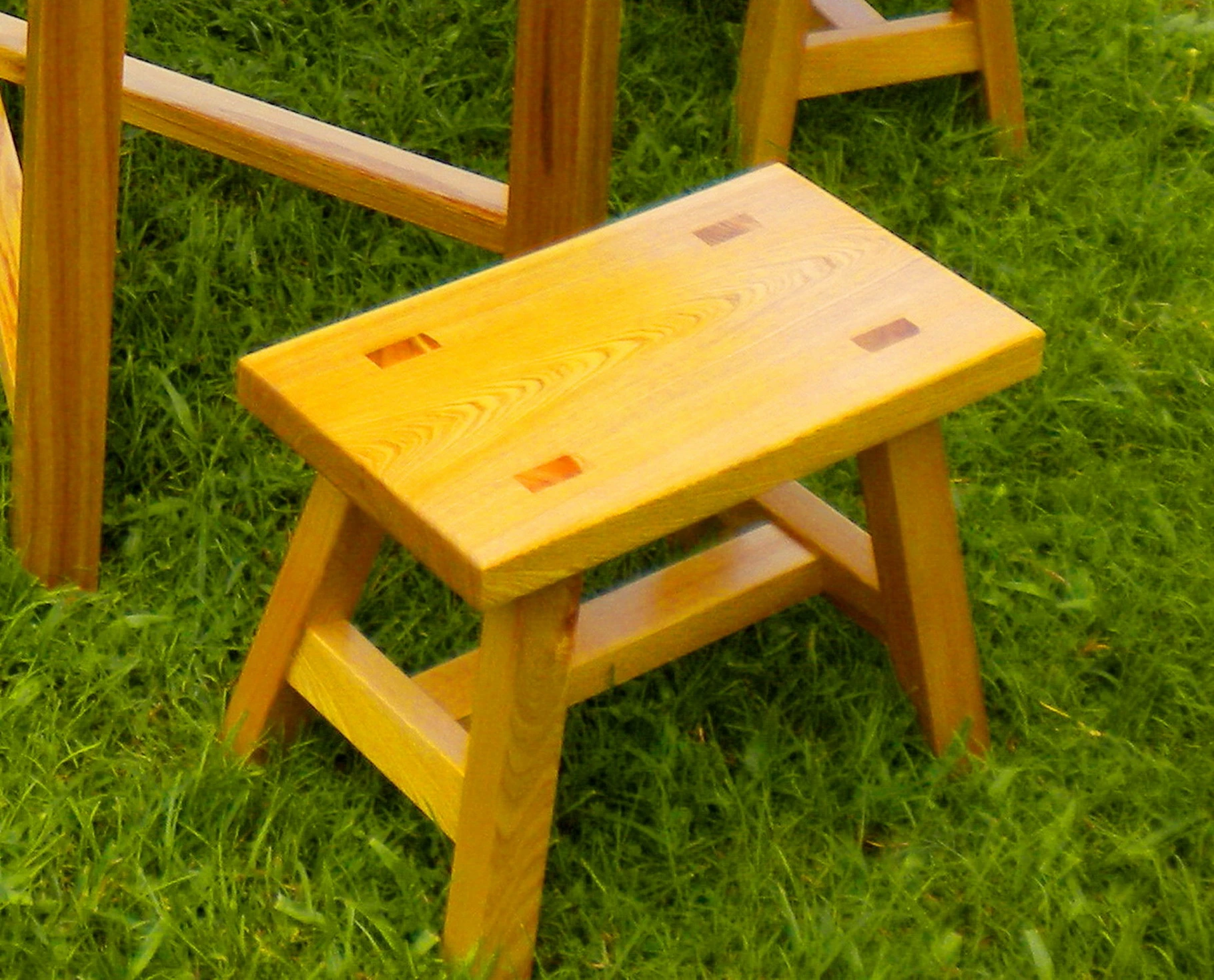 復古傢俱(單人板凳)越南檜木